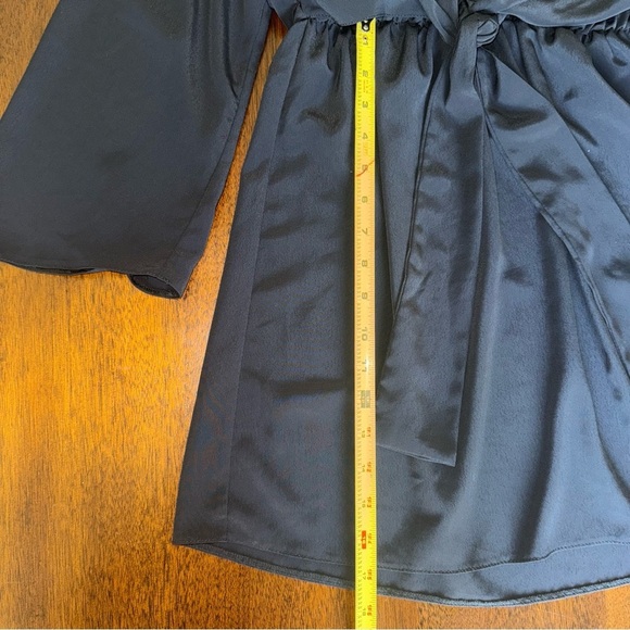 Topshop Women's Tiffany Knot Mini‎ Dress Black Size US 4 - Picture 3 of 5